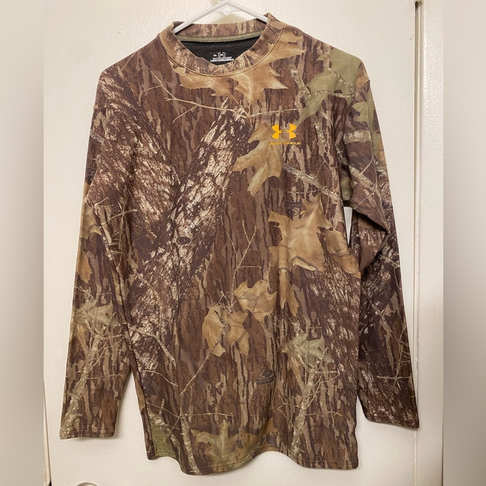 Under Armour Brown Camouflage Long Sleeve Thermal Shirt